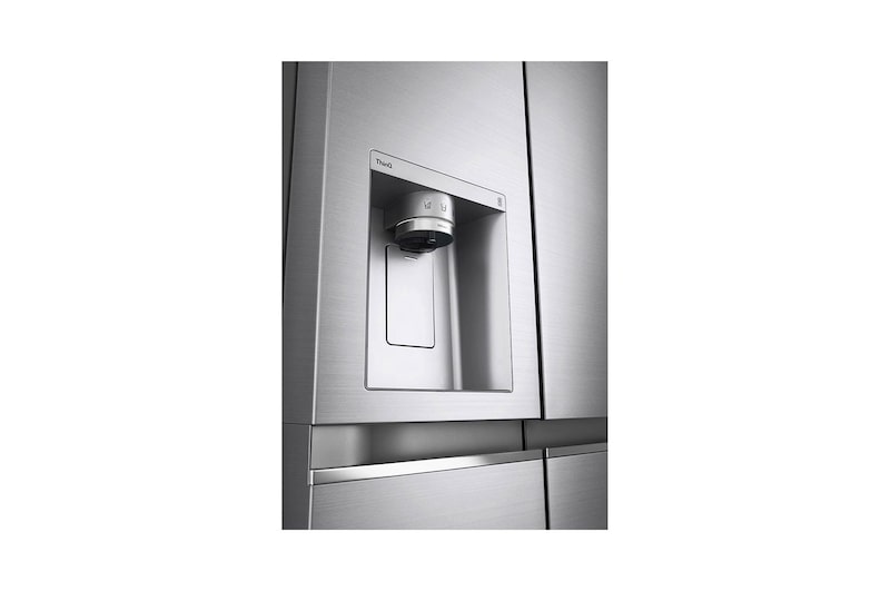 Close up dispenser con UVnano frigorifero Side by Side GSLV90PZAD